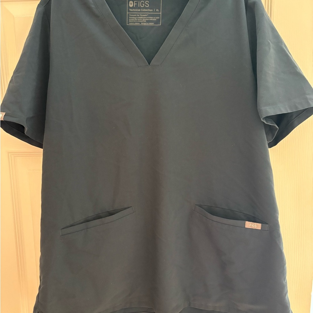 Figs green/blue Short Sleeve scrub top